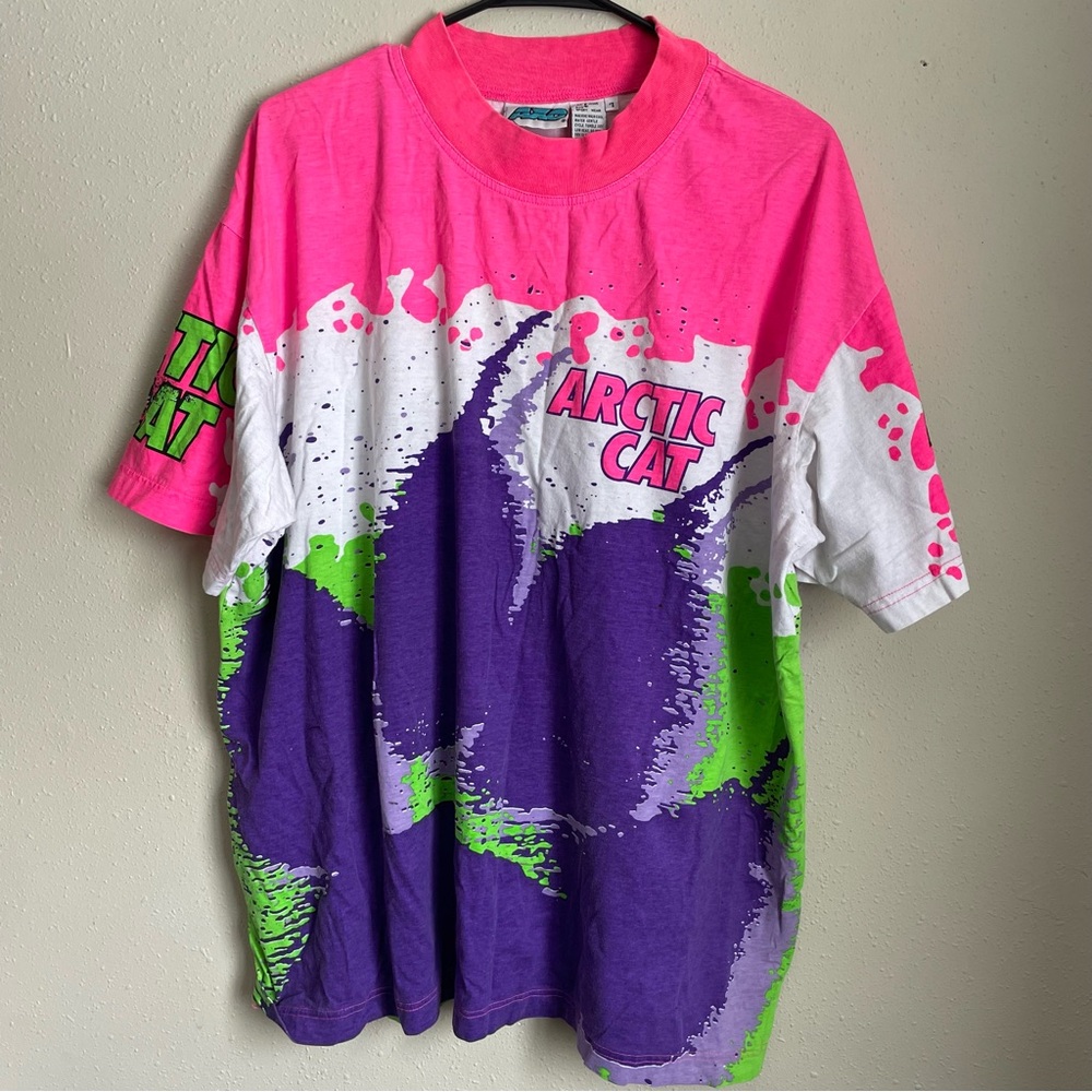 Vintage Arctic cat all over print AXO Graphic T-Shirt